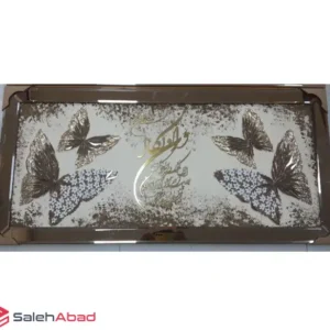 فروش عمده تابلو تکسچر آینه ای پروانه و آیه