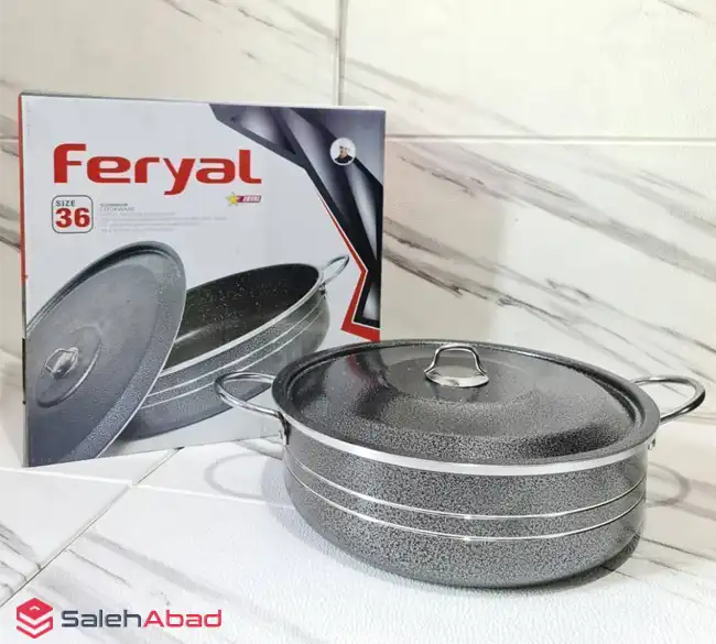فروش عمده ماهیتابه درب دار تکی فریال