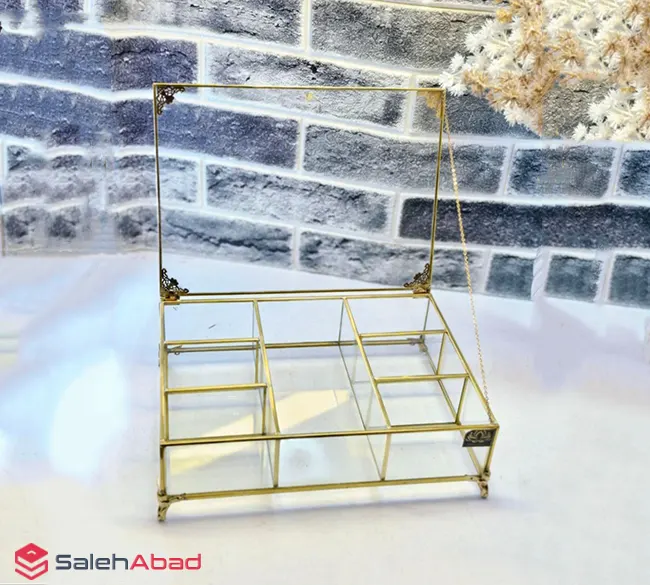 فروش عمده جعبه تی بگ شیشه ای 7 خانه