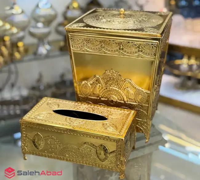 فروش عمده سطل و جا دستمال پیوتر چهارگوش