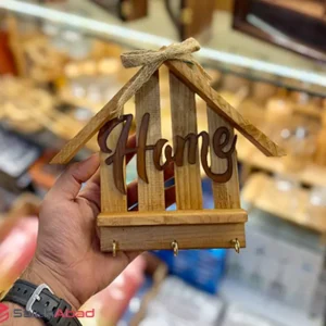 فروش عمده جاکلیدی چوبی کلبه طرح HOME