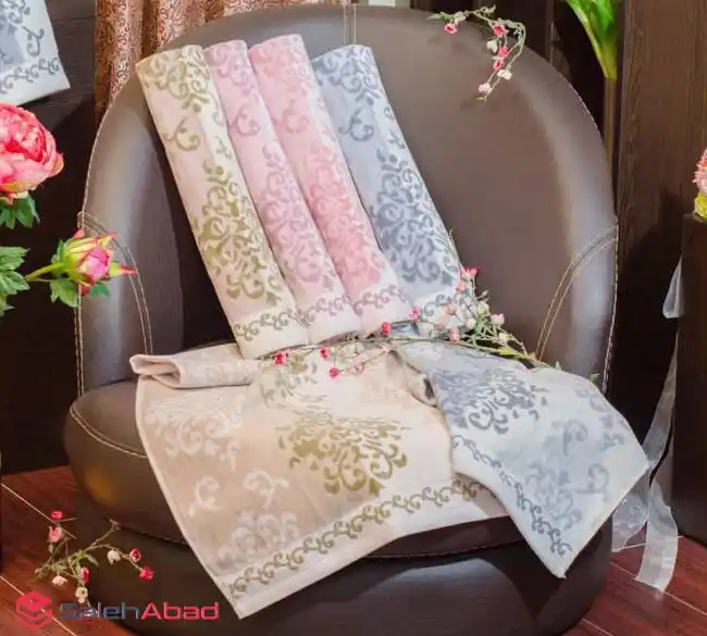فروش عمده حوله دستی گلزار طرح امیلی