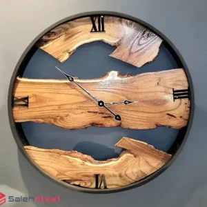 فروش عمده ساعت دیواری چوبی مدل روستیک