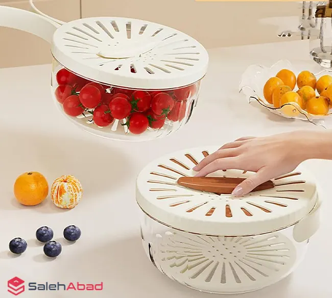 فروش عمده سبد آبکش درب دار چند منظوره