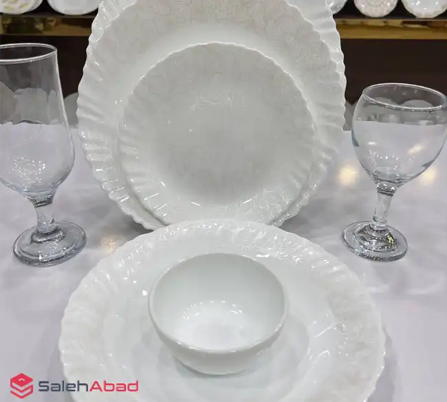 فروش عمده سرویس آرکوپال دینو 25 پارچه سفید