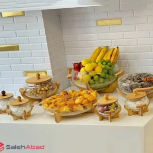 فروش عمده ست ظروف پذیرایی آبگز 8 تکه