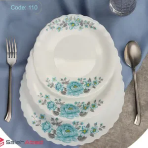 فروش عمده سرویس 28 پارچه طرح دالیا آبی DELIGHT