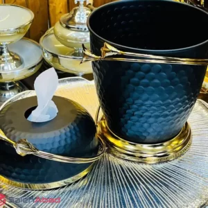 فروش عمده سطل و جا دستمال فلزی لیلیوم