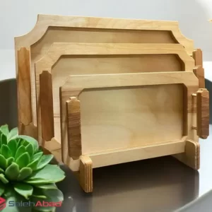 فروش عمده سینی چوبی مستطیل 3 سایز
