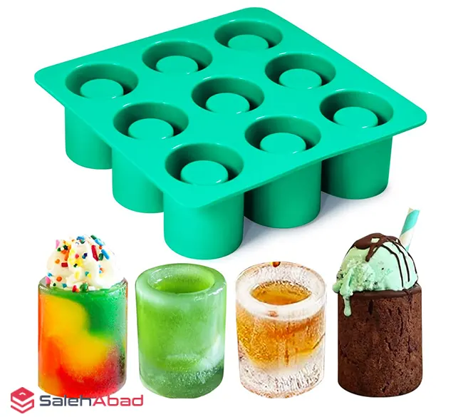فروش عمده قالب سیلیکونی یخ 9 خانه استنلی