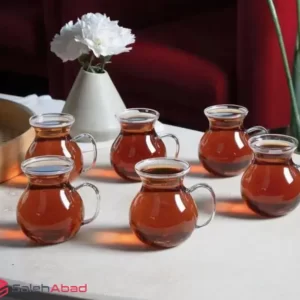 فروش عمده لیوان پیرکس کمرباریک 6 تايی