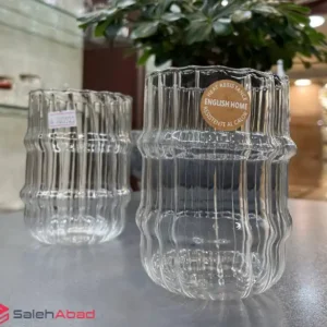 فروش عمده لیوان اسموتی پیرکس شیار دار