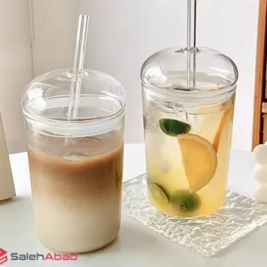 فروش عمده لیوان اسموتی پیرکس بدون دسته