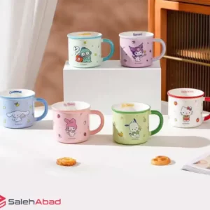 فروش عمده ماگ سرامیکی رنگی طرح کرومی