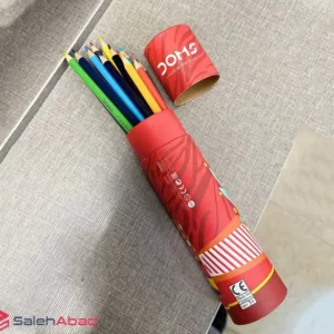 فروش عمده مداد رنگی 12 رنگ قوطی فلزی DOMS
