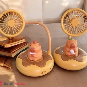 فروش عمده پنکه شارژی چراغدار کاپی بارا