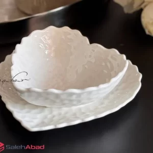 فروش عمده پیاله پرسلین طرح قلب لبه دالبری