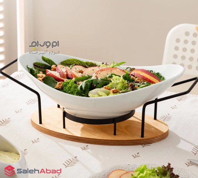فروش عمده کاسه سالاد سرامیکی با استند