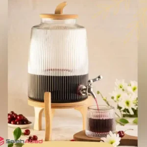 فروش عمده کلمن شربت خوری شیشه ای لوتوس