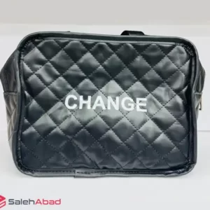 فروش عمده کیف لوازم آرایشی چرمی طرح CHANGE