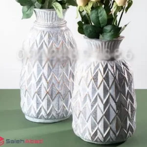 فروش عمده گلدان پلی استر خمره ای برجسته