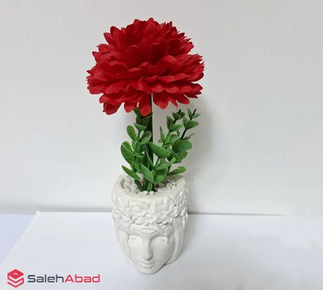 فروش عمده گلدان سنگی گل مصنوعی داوودی