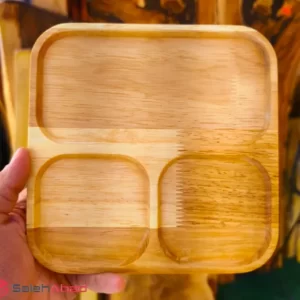 فروش عمده اردو خوری چوبی سه خانه مربعی