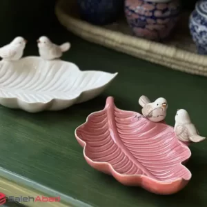 فروش عمده اردو خوری چینی طرح برگ و گنجشک