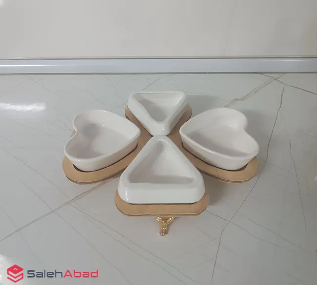 فروش عمده اردو خوری زیره چوب 4 پیاله