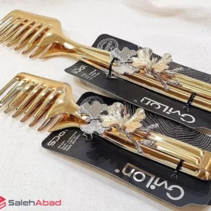 فروش عمده انبر سالاد استیل گل برجسته