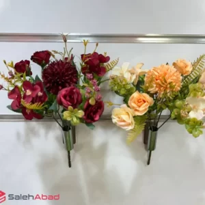 فروش عمده بوته گل رز مخلوط رنگی مصنوعی