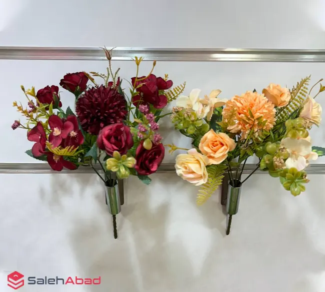 فروش عمده بوته گل رز مخلوط رنگی مصنوعی