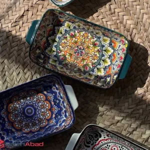فروش عمده تابه سرو چینی مستطیل مراکشی