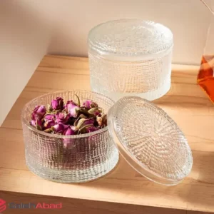 فروش عمده ظرف تنقلات خوری گرد درب دار