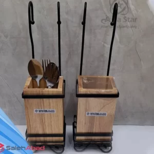 فروش عمده جای قاشق و چنگال آویز چوبی