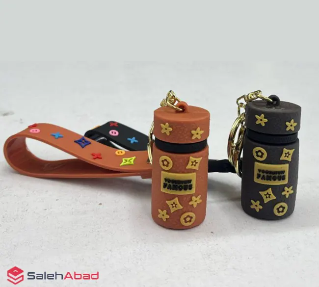 فروش عمده جاکلیدی سیلیکونی طرح تراول ماگ