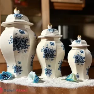 فروش عمده جینجر جار طرح گل باران 3 سایز