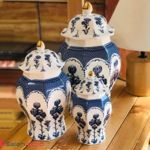 فروش عمده جینجر جار گل شب تاب 3 تکه