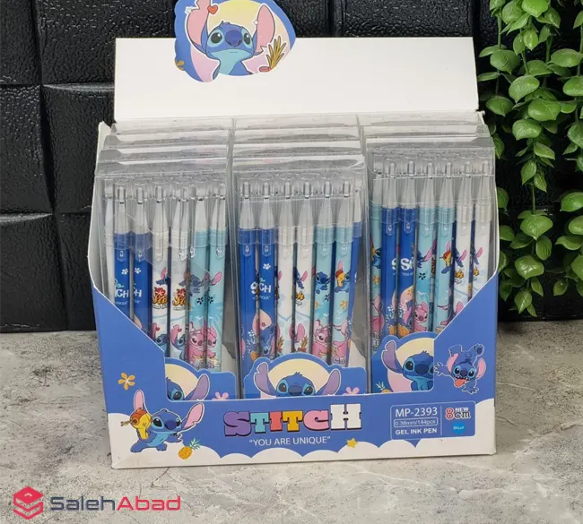 فروش عمده خودکار طرح استیچ 12 تایی