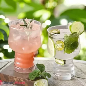 فروش عمده بستنی خوری بلور پایه دار دلی