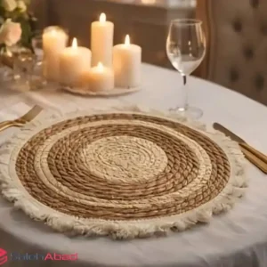 فروش عمده زیر بشقابی حصیری ریشه دار
