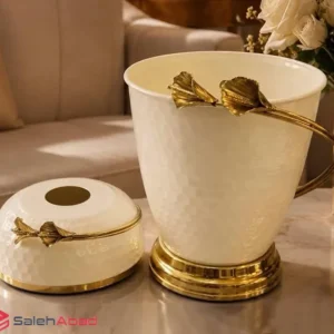 فروش عمده سطل و جا دستمال فلزی لیلیوم