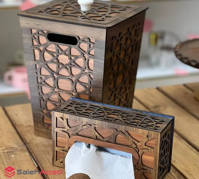 فروش عمده جا دستمالی و سطل زباله لیزری