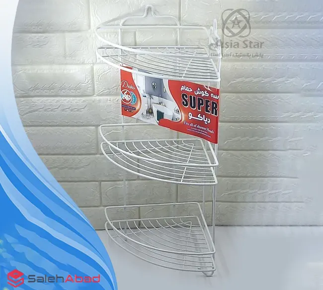 فروش عمده شلف سه گوش حمام دیاکو سوپر