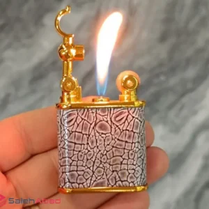 فروش عمده فندک جیبی سنگی طرح چرمی