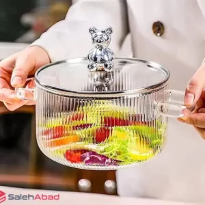 فروش عمده مینی قابلمه پیرکس درب خرسی