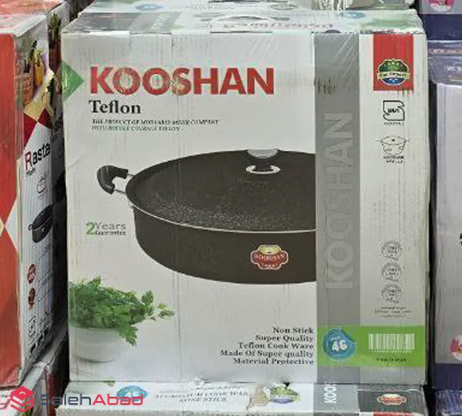 فروش عمده ماهیتابه کوشان تفلون تکی