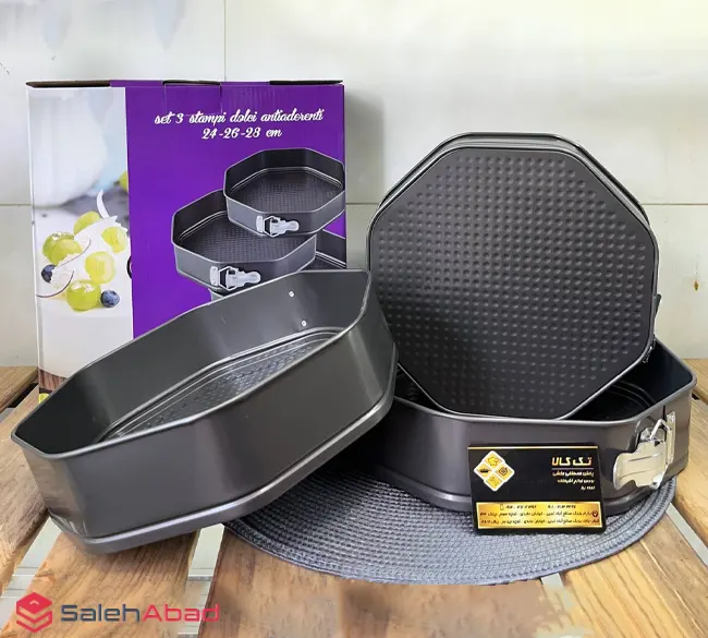 فروش عمده قالب کیک هشت ضلعی 3 عددی