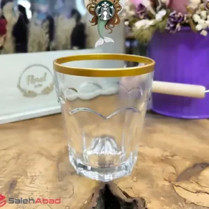 فروش عمده لیوان بلور لب طلا مدل آپادانا