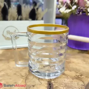 فروش عمده لیوان بلور لب طلا زنگان لاین